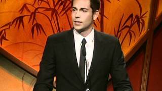 Zachary Levis Acceptance Speech at Operation Smiles 2011 Smile Gala [upl. by Annaohj642]