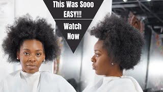 Installing Clip Ins on 4C hair [upl. by Chancellor889]