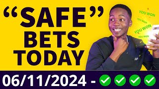 FOOTBALL PREDICTIONS TODAY 06112024 SOCCER PREDICTIONS TODAY  BETTING TIPS footballpredictions [upl. by Pavlov]