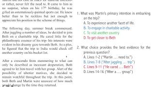 08 SAT Reading Paired Questions [upl. by Reivaxe772]