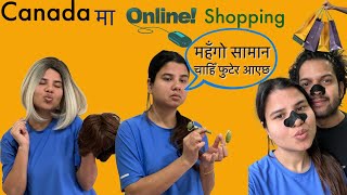 Binu Adhikari online shopping in canada  Binu Dikshya Adhikari  Raman Parajuli [upl. by Llerdnad]