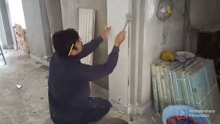 best method of hand troweling  tile installation [upl. by Haimaj]