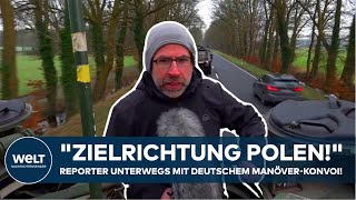 NATOGROßMANÖVER STEADFEST DEFENDER quotZielrichtung Polenquot Reporter unterwegs mit deutschem Konvoi [upl. by Kegan]