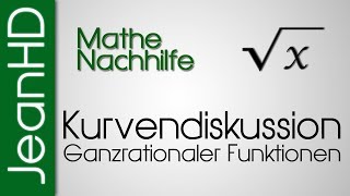 Mathe Nachhilfe  Vollständige Kurvendiskussion einer Ganzrationalen Funktion  Analysis [upl. by Heise240]