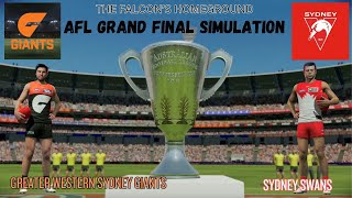 AFL GRAND FINAL SIMULATION GWS Giants vs Sydney Swans [upl. by Harmony]