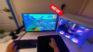 Fortnite but You are Me POV With a New Gaming PC [upl. by Lilhak]