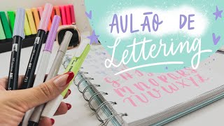 Como eu aprendi a fazer brush lettering  Aulão de Lettering [upl. by Daniel423]