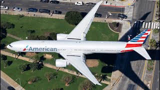 Emergency crash landing American Airlines Boeing 777 at Montijo Airport [upl. by Yeslrahc219]