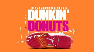 DUNKIN DONUTS 2024 Nike Lebron Witness 8 DETAILED LOOK  PRICE [upl. by Pilloff]