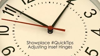 How to Adjust Inset Hinges  QuickTip from Showplace [upl. by Nohsauq505]