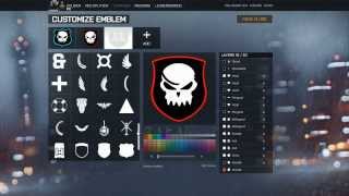 BF4 Emblem  Skull Speed Art [upl. by Nuhs]