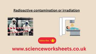 Radioactive contamination or irradiation for AQA GCSE Physics and combined science [upl. by Notyep]