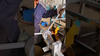 Bending process of outdoor iron fence [upl. by Haniraz]