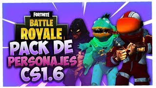 Pack de Personajes del Fortnite para tu CS 16 [upl. by Airreis]