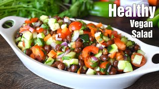 I Never Get Bored Of Eating This Salad Black Chickpea Carrot Zucchini Weight Loss Recipe [upl. by Bluefarb812]