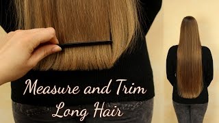 Measure and Trim long hair [upl. by Gabriell604]