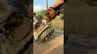 emotional song tractor trolley old model accident short video youtubeshorts viralvideo [upl. by Terrye852]