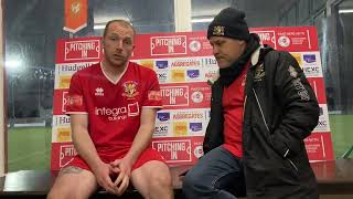 Brighouse Town Post match interview with gaffer Brett Agnew following the 41 league home defeat [upl. by Elora376]