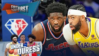 Anthony Davis amp Joel Embiid top Broussard’s latest Under Duress List  NBA  FIRST THINGS FIRST [upl. by Terrill]