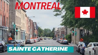 Montreals Sainte Catherine Driving [upl. by Conner]