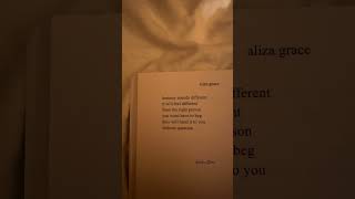 The right person 💞📚 aliza grace poetry poem fyp love [upl. by Chrisse]