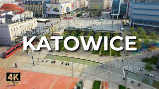 Katowice z drona  Wiosna 2022  LECE W MIASTO™ 4k [upl. by Ettevi]