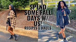 SPEND SOME FALL DAYS W US  Recipes amp Hauls [upl. by Attenyt652]