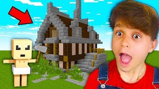 BEBÃŠ GATO GALÃCTICO CONSTRÃ“I SUA PRIMEIRA CASA NO MINECRAFT [upl. by Ahsiri]