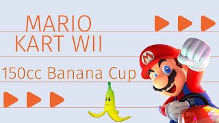 Mario Kart Wii Banana Cup 150cc with Commentary [upl. by Notnroht]