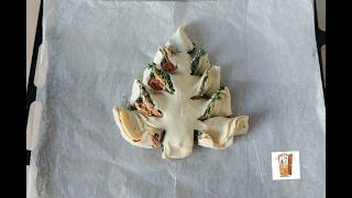 🎇Albero di Natale Salato Facile e Sfizioso 🎇con 1 solo rotolo di pasta brisè 🎇Christmas appetizers [upl. by Haiasi825]