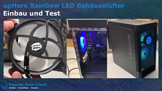 upHere T3SYC36 5V 6Pack 120mm Addressable RGB Fan Installation [upl. by Nat738]