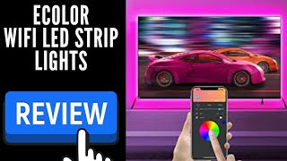 These strip lights are great  Ecolor DreamColor LED TV Strip Lights [upl. by Ajan]