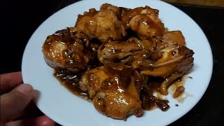 Minatamis na Adobong Manok  Simple Chicken Recipe Libran food and travel [upl. by Annuahsal295]