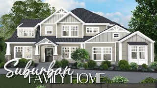 BLOXBURG Suburban Family Home  Part 1 [upl. by Aylward735]