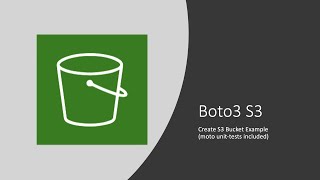 Boto3 Tutorial  Create S3 Bucket [upl. by Tami363]