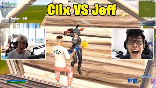 Clix VS Jeff 1v1 TOXIC Buildfights [upl. by Hymen]