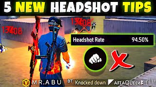 5 Easy Tricks for 90 Headshot rate beginner intermediate 2023 freefire [upl. by Wynn]