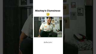 Clumsiness at its Peak😂triggeredinsaan nischaymalhan funny cute shorts youtubeshorts [upl. by Htevi49]