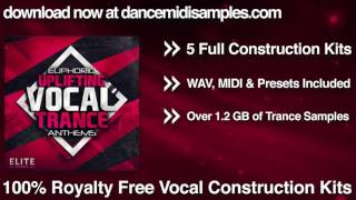 Trance Vocal Sample Pack Euphoric Uplifting Vocal Trance Anthems [upl. by Anayra561]