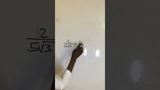 rationalization of surd maths mathematics calculation [upl. by Yedorb]