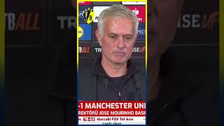 Jose Mourinho quotTürk Basını Manchester United Karşısında Çok İyi Oynadığımız İçin Mutlu Değildirquot [upl. by Salokcin]