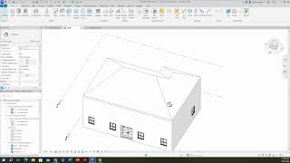 REVIT Tutorial Basic Hip Roof to Gable Roof [upl. by Onilecram]