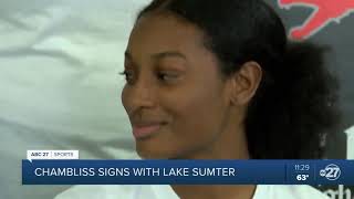 Leon volleyball player commits to Lake Sumter [upl. by Giacobo269]