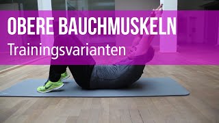 Obere Bauchmuskulatur trainieren und kräftigen [upl. by Bathulda273]