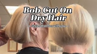 How I Do A Bob Cut On Dry Hair🧐🤔🤗 [upl. by Avril]