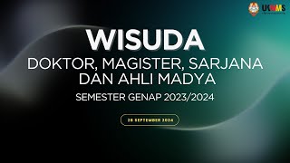 WISUDA SEMESTER GENAP 20232024 [upl. by Liddie]