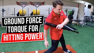 How To Use GROUND FORCE TORQUE to increase Bat Speed Exit Velocity and Overall Hitting Power [upl. by Joey]