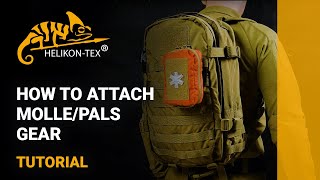 HelikonTex  How to attach MOLLEPALS gear tutorial [upl. by Lyreb]