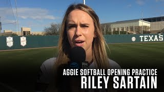 Softball Opening Practice Media Availability  Riley Sartain 11518 [upl. by Iphigeniah]