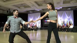 Improv West Coast Swing  Ben Morris amp Bryn Anderson  The Open Swing Dance Championship 2023 [upl. by Teleya369]